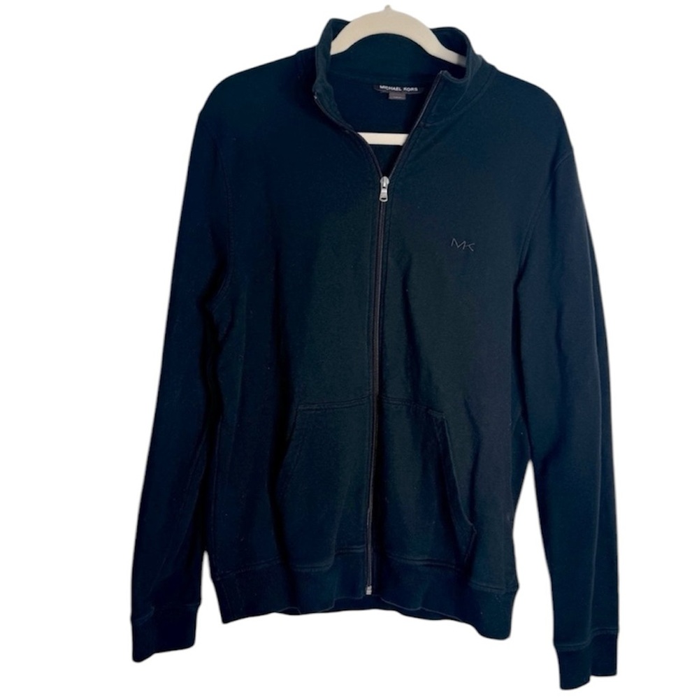 MENS Michael Kors Black Full Zip Sweatshirt Size Large